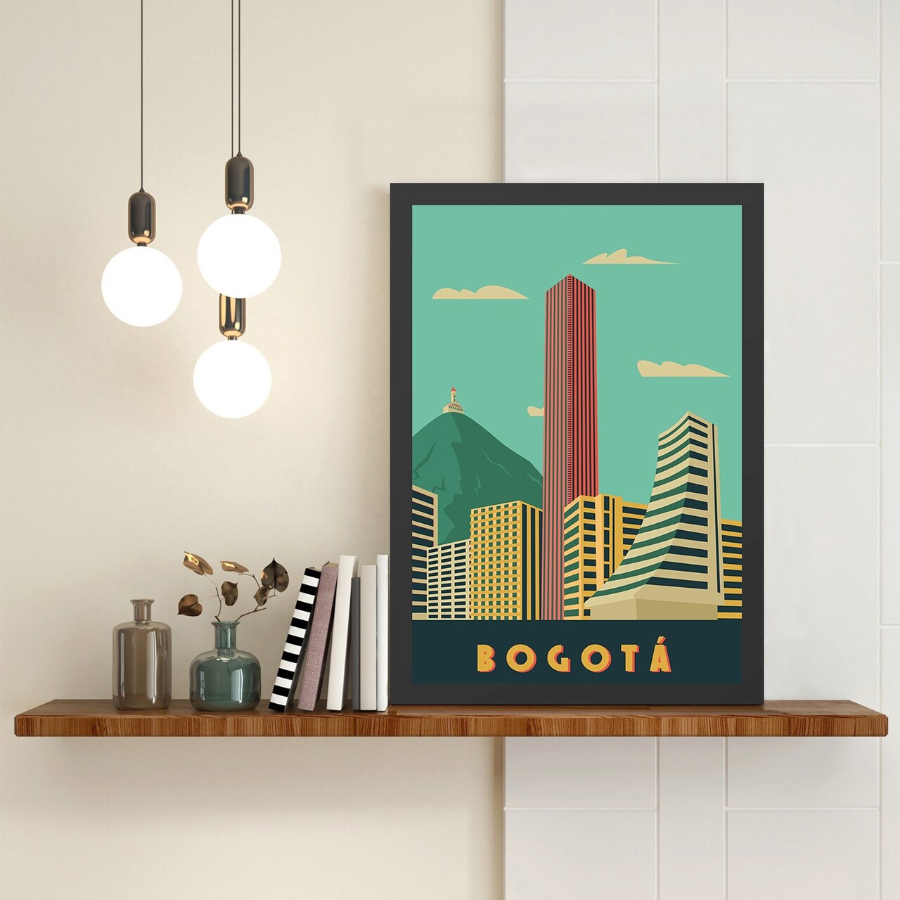 Tablou decorativ, Bogota (55 x 75), Polistiren, Multicolor - imagine 3